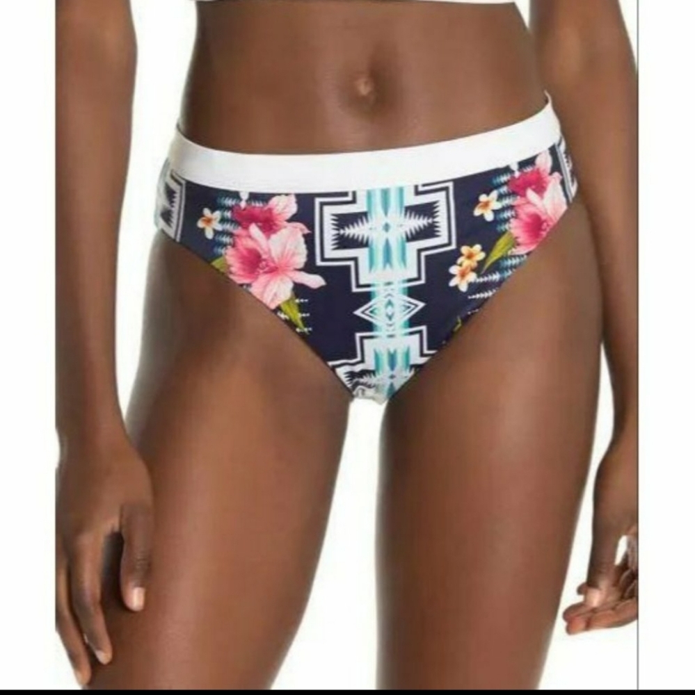 Tommy Bahama Pendleton collaboration High Waist Bikini Bottom women size L